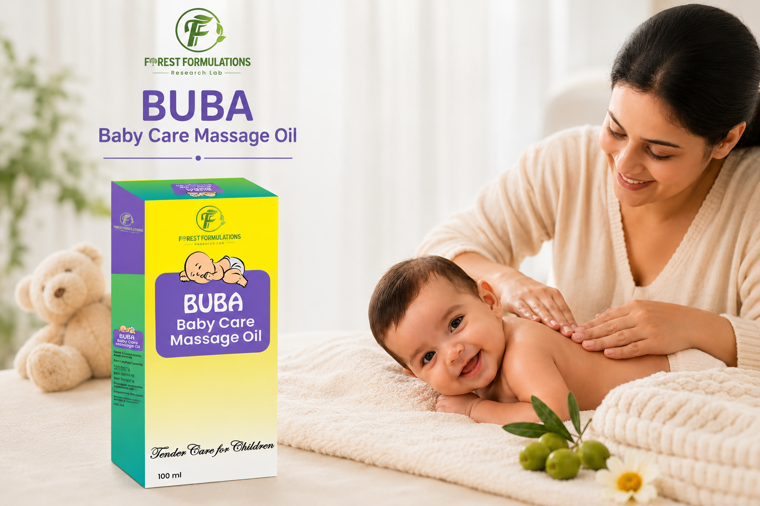 Buba Baby Care Massage Oil: The Ultimate Ayurvedic Guide to Your Baby’s Growth, Soft Skin, and Strong Bones